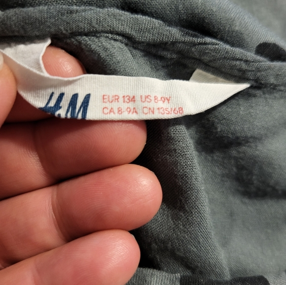 H&M Girls Polka Dot Cap Sleeved Top - Picture 6 of 9